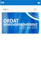 Mobile Screenshot of anwenderkonferenz.ordat.com
